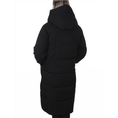 8836 BLACK Пальто зимнее женское (150 гр. холлофайбер)
