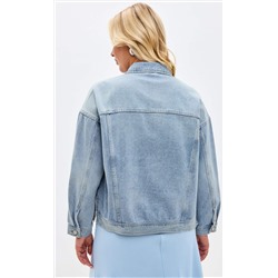 Куртка джинс F112-1209b l.blue