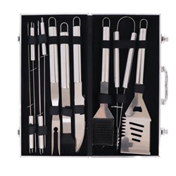 Набор для барбекю 10 предметов в чемодане / YS-45 /уп 6/