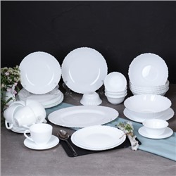 Столовый набор 38 предметов Классика  38-7585784120-GB220 (WHITE) (уп 2) GRAY 38-LHBW40 (GB-220)