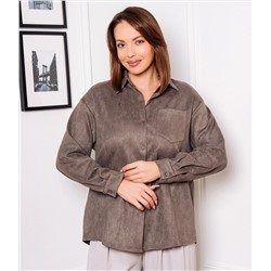 Рубашка #КТ1320, тёмно-серый