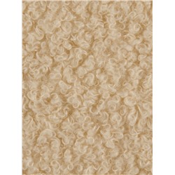 Лоскут мех «Барашек», 50×50 см, 500 г/м, цвет бежевый №2