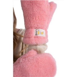 Варежки меховые на резинке ЛОСОСЬ