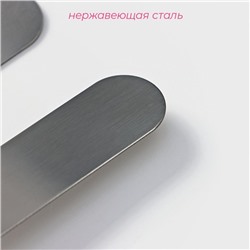 Набор лопаток - палеток кондитерских Доляна, 3 шт., 22×8×1.5 см, серебристый