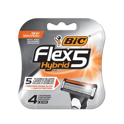 Сменные кассеты Bic Flex 5 HYBRID (4 шт) RusPack orig