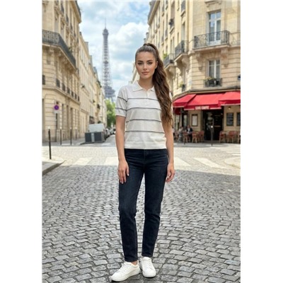 Джемпер-поло (вязаный трикотаж)