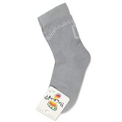 ПЛС107 Носки детские свет.серый/18-20