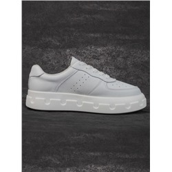 05-PDXL101-1 WHITE Кроссовки женские (натуральная кожа)