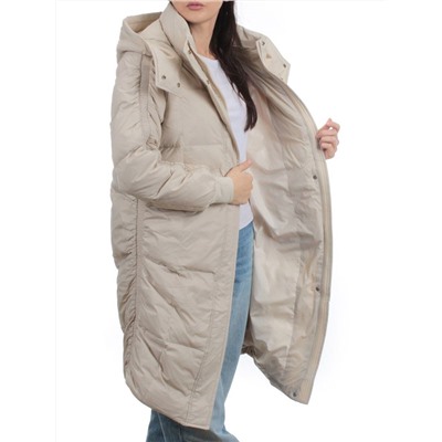 3064 LT. BEIGE Пуховик зимний женский (80% пух, 20% перо)