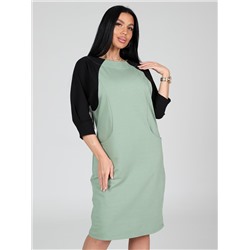 Воксель - платье оливковый