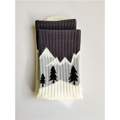 Носки р.35-40 "Mountains" Белые