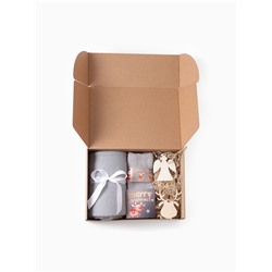 Набор подарочный новогодний «Этель. Настоящее счастье» плед и аксессуары