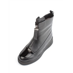 04-M3-5315 BLACK Ботинки зимние женские (натуральная кожа, натуральный мех)