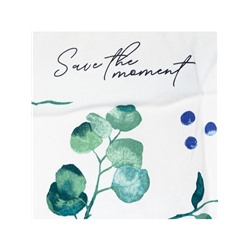 Подушка на стул «Этель. Эвкалипт», 42×42 см, белая