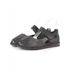 08-5007-1 BLACK Босоножки женские (натуральная кожа)