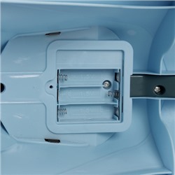 Толокар COMIRON QT-8098/светящиеся полиуретановые колеса 90 мм/ Синий/уп4