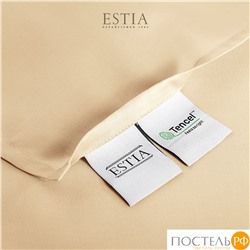 Estia ОРНЕЛЛА беж Простыня на резинке 200х200+30, 1пр.,тенсель