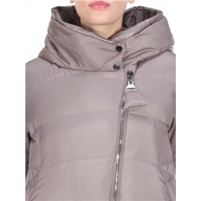 2118 LIGHT GRAY Пальто зимнее женское MELISACITI (200 гр. холлофайбера)