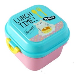 Ланч бокс для еды Lunch Time розовый/голубой 720мл