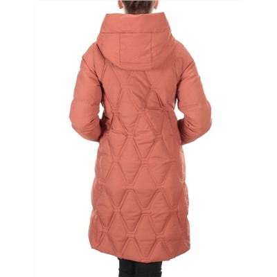 2158  TERRACOTTA Пальто зимнее облегченное  женское YINGPENG (150 гр. холлофайбер)