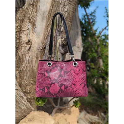 Ab. Zapatos 3106-8 magenta+PELLE serpiente 1019 FUXIA АКЦИЯ