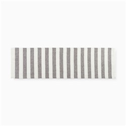 Дорожка на стол Этель Graphite 40×146 см, лен 100%, 260 г/м², белая/серая