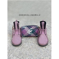 AB.Z. 27001/2 ROSE — С ДВОЙНЫМИ ШНУРКАМИ+Клатч HERBOSA