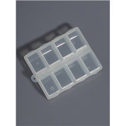 Органайзер для хранения мелочей, с подвесом, 8 ячеек, 8×6×2 см, прозрачный