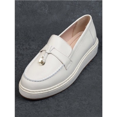 03-5061-3 BEIGE Лоферы женские (натуральная кожа)