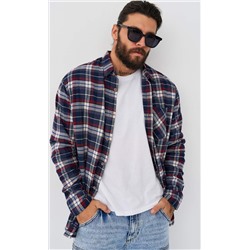 Рубашка F521-0460 blue-red