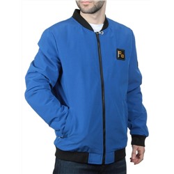 EM25056 BLUE Куртка-бомбер мужская демисезонная (100 гр. синтепон)