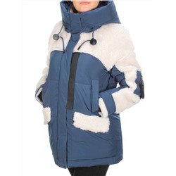 M - 2185 DARK BLUE Куртка зимняя женская MEAJIATEER (200 гр. био-пух)