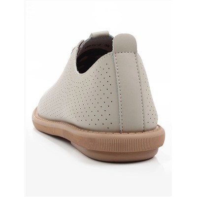 03-YH513-3 BEIGE Полуботинки летние женские (натуральная кожа)