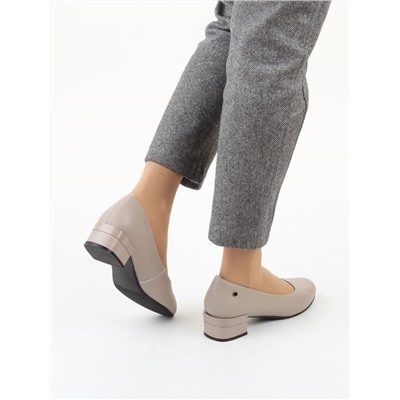 06-M47-8 DK. BEIGE Туфли женские (натуральная кожа)