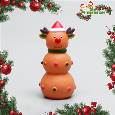 Игрушка для собак пищащая "Оленёнок 3Х",12 х 6 см