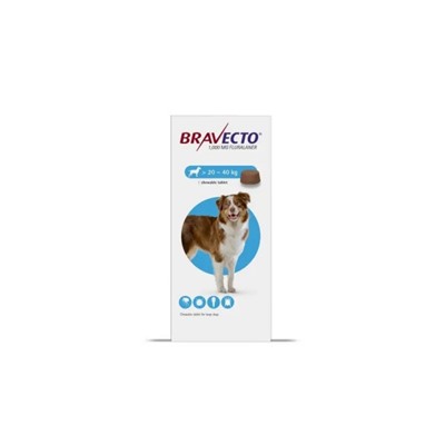Бравекто от блох и клещей для собак крупных пород ( весом 20-40 кг) от Bravecto Chews for Dogs (20-40 kg)