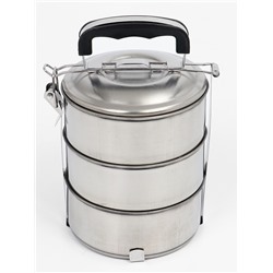 Ланч бокс TAKE IT EASY «Альструп», 2.1 л, 3 уровня, нержавеющая сталь, серебристый