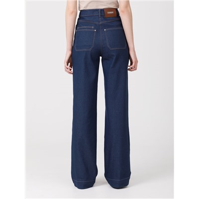 Джинсы прямые серо-синего цвета