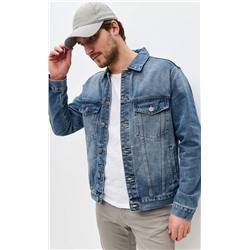 Куртка джинс P211-1275 middle blue