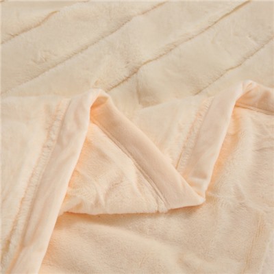 Плед кролик полоса 220/240 Blumarine персик 2102-02