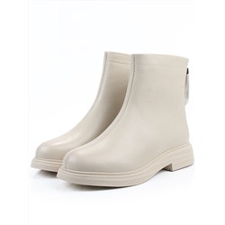 01-XKL21-225R LT. BEIGE Ботинки демисезонные женские (натуральная кожа, байка)