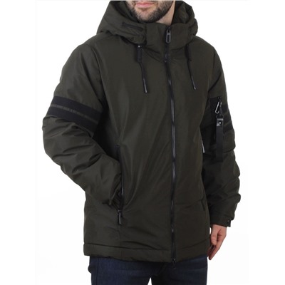 D6821 DK. GREEN Куртка мужская зимняя (200 гр. холлофайбер)