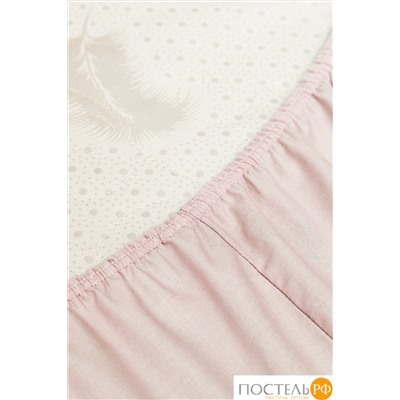 DOME ФЛОРЕС Простыня на резинке 180х200х25, 1 пр., хл.