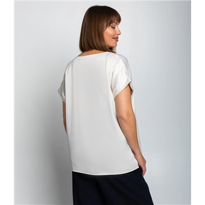 Блуза #ОКТ035001-1, жемчужный