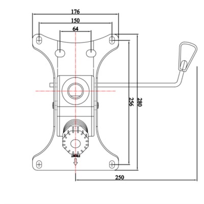 Механизм качания 150х256/2.50 / MECH801-1 /уп 10/