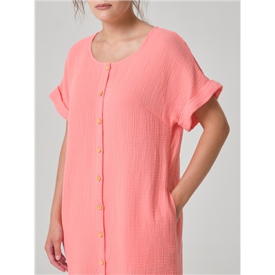 Платье-рубашка из муслина