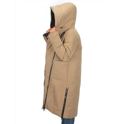 9082 BEIGE Куртка зимняя женская (200 гр. холлофайбера)