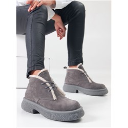 Ботинки ED'ART 308.агата gr. серый замок замша