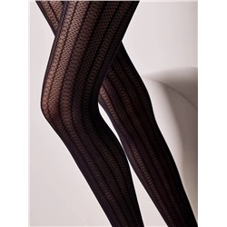 CONTE LACY LINE Колготки женские с ажурным рисунком и полосами