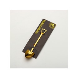 Ложка десертная из нержавеющей стали Magistro «Лопата», длина 12 см, цвет золотой